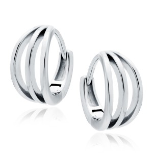 Cercei rotunzi argint Ø13 mm DiAmanti Z2011DER-DIA (Argint 925‰ 2,6 g.)